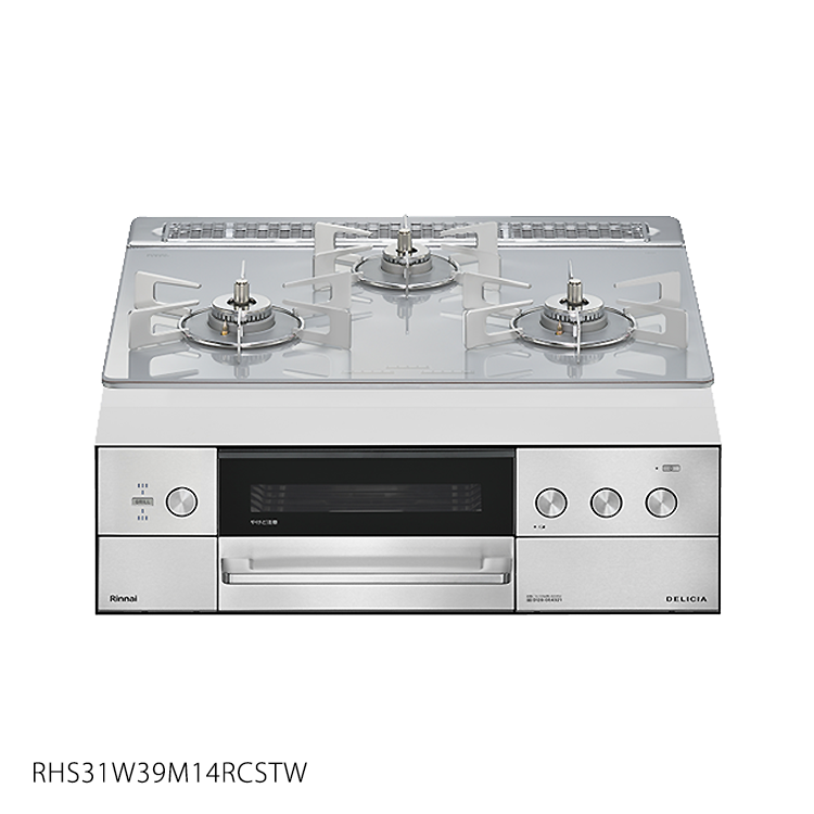 デリシア ガラストップ・水無両面焼 RHS31W39M14RCSTW(W600・W750)｜水