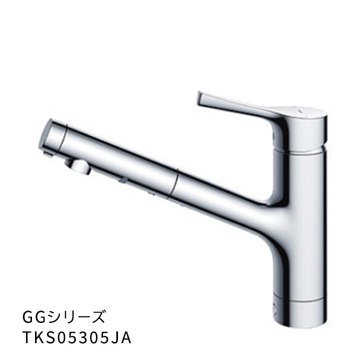 TOTO 台所水栓　TKS05305ＪＡ　新品未使用 TOTO TKS05305JA 台付シングル混合水栓 ハンドシャワー・吐水切り替え