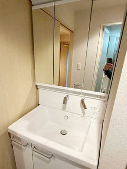 ［神戸市西区］TOTO　洗面化粧台　「サクア」の施工事例