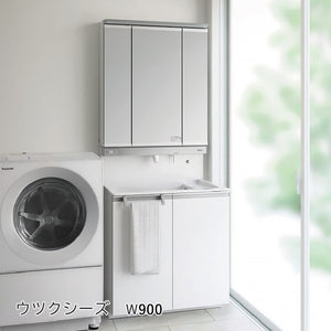 ウツクシーズ　W900　両開きタイプ・手動水栓・1面鏡（照明なし）　GQD090ENSBT･XGQD90EA3N･GQD90EVKX