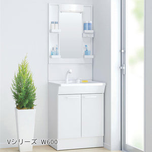 Vシリーズ　W600　両開き・一面鏡（エコミラー有）H1800対応　LDPB060BAGEN2･LMPB060B1GDC1G